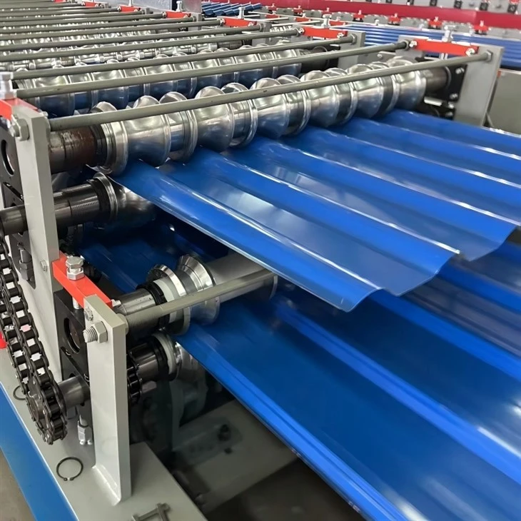 Máquina formadora de rollos de doble capa